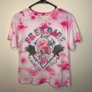 Pink TIe Dye Forever 21 Graphic Tee